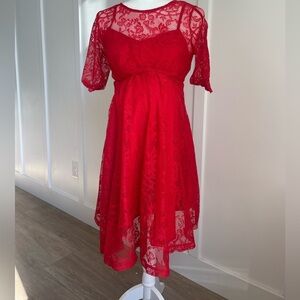 Women’s red MATERNITY dress